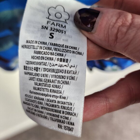 NWT Farm Rio Reversible Cashew Mandala Puffer Jacket Small - Picture 15 of 16